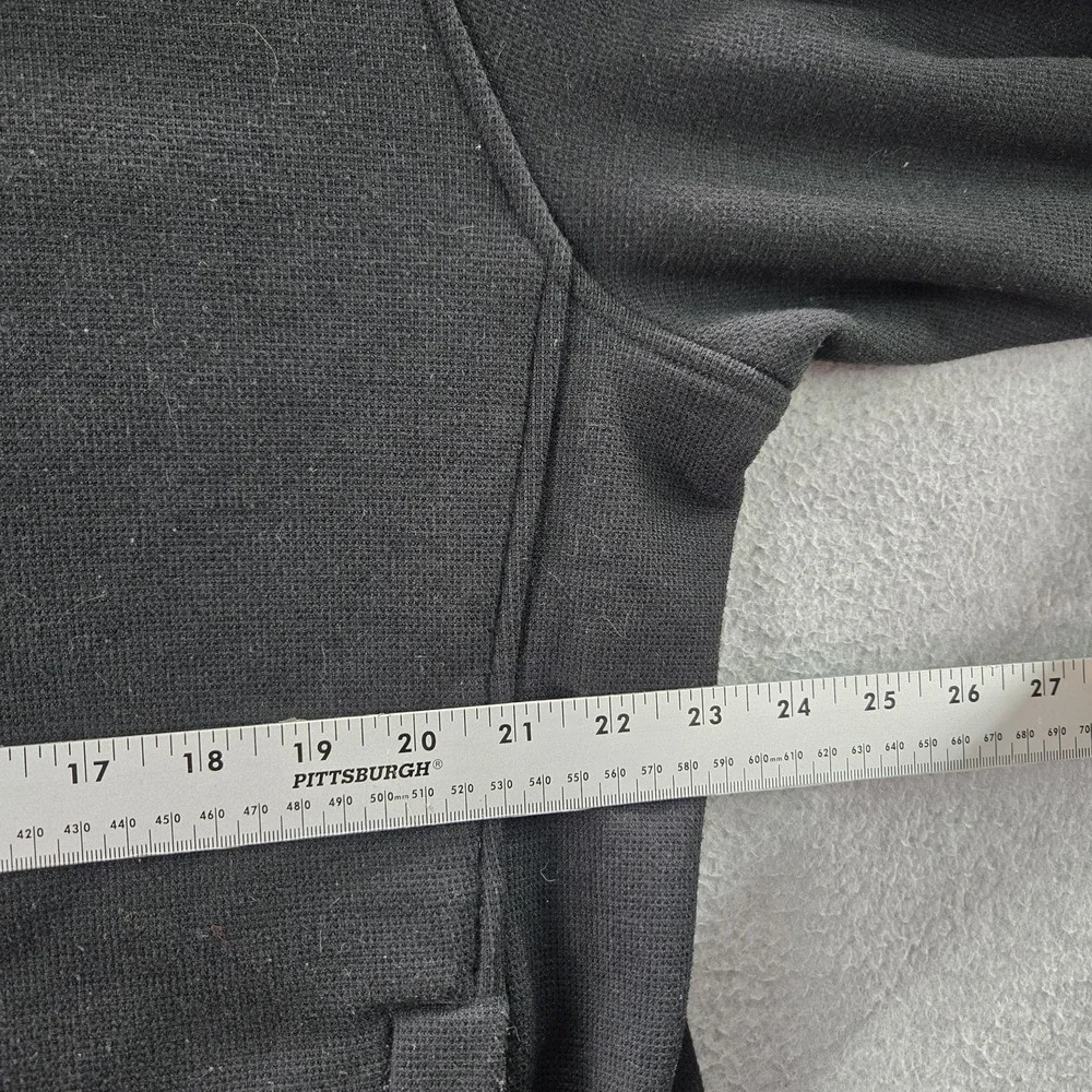Eddie Bauer Men Jacket L‎ Black Gorpcore Logo Travex Zipper Long Sleeve